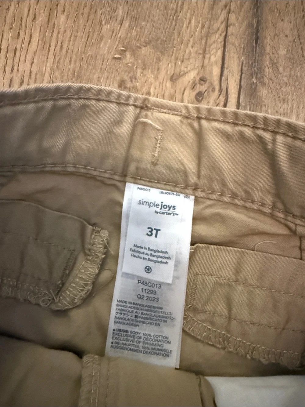 Carter's Khaki and Navy Shorts
